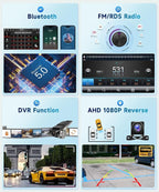 8 Core 4G+64G Car Radio for Honda Civic 2006 2007 2008 2009 2010 2011, Wireless Carplay Android Auto Car Stereo, 10.1” IPS Touchscreen with WiFi, GPS, Bluetooth,FM/RDS, 32EQ DSP, Rear Camera