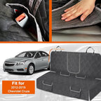 Dog Car Seat Cover Compatible with 2012-2019 Chevy Cruze, Waterproof Pet Bench Seat Cover for Back Seat, 600D Heavy Duty Scratch Proof Nonslip Truck Seat Covers for Dogs
