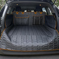 SUV Cargo Liner for Dogs, Waterproof Pet Cargo Cover Dog Seat Mat for SUVs Sedans Vans with Bumper Flap Protector, Scrachproof Non-Slip Large Size Dog Seat Mat Universal Fit, Brown