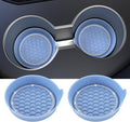 Car Cup Coaster Universal Non-Slip Cup Holders Bling Crystal Rhinestone Car Interior Accessories 2 Pack Gray Blue