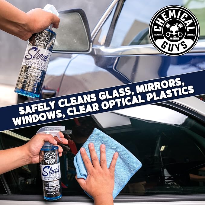 CLD300 Streak Free Glass & Window Cleaner (Works on Glass, Windows, Mirrors, Navigation Screens & More; Car, Truck, SUV and Home Use), Ammonia Free & Safe on Tinted Windows, 128 fl oz