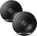 G-Series TS-G1620F 6.5” 2-Way Speakers (Pair) – 300W Max, Balanced Sound + Smooth Treble, Great Stock Replacement, High-Efficiency Speaker Designed for OEM Power