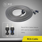 RC4D True 4 Gauge Car Audio Dual Amplifiers CCA Wiring Installation Kits | with OFC RCA Cable