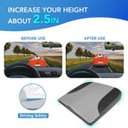 Car Seat Cushion, Car Seat Pillow, Automotive Cushion | Memory Foam Car Seat Cushion for Long Driving, Butt Pillow for Pain Relief, Driver Seat Cushion for Car, Office, Black&Gray