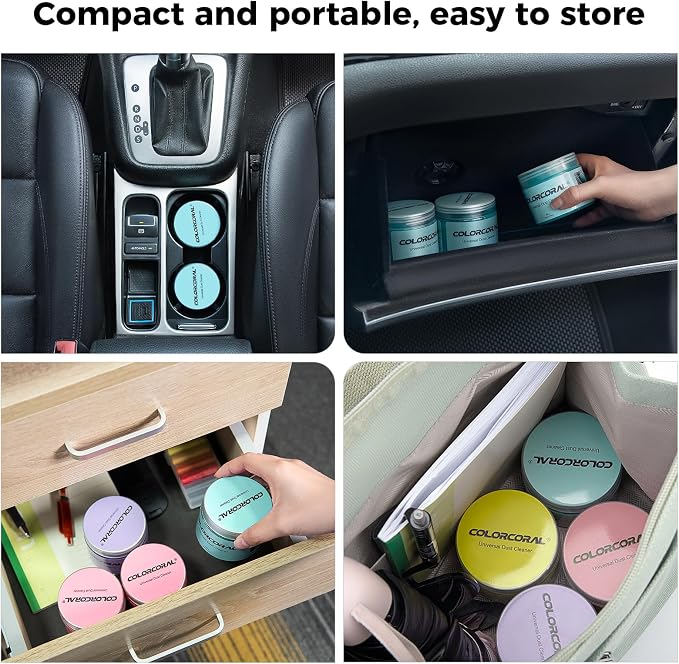Car Cleaning Gel Universal Gel for Car Vent Cleaner Cleaning Putty Auto Detailing Car Interior Dust Cleaning Kit for Auto Seat, Christmas Stocking Stuffers for Adults Men Women Kid 160g