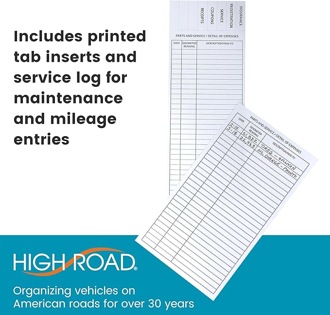 Glove Box Organizer - Insurance and Registration Holder for Car Documents and Paperwork - Expandable Front Seat Organizer with Card Pockets
