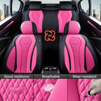 Coverado Automotive Seat Covers Front Seats, Seat Covers 2 Pack, Rose Car Seat Cover, Waterproof Auto Seat Covers, Car Seat Cushion, Front Car Seat Covers Leather Car Seat Protector Fit for Most Cars