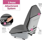 Car Seat Towel Cover for Post Gym Workout, Running and Swimming, 2 Pack Universal Fit Anti-Slip Waterproof Sweating Bucket Seat Protector for Cars, SUVs and Trucks, Grey