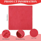 140 Pcs Microfiber Cleaning Cloths for Cars Ultra Absorbent Car Towels Drying Reusable Cleaning Supplies House Kitchen Window Microfiber Towel (Red,16 x 16 Inch)