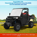 Silver UTV Windshield Snow Cover Compatible with Polaris Ranger XP 1000 2017-2026 (Not RZR) & Can-Am Defender 2016-2026, Transport Windshield Protector for Ice and Snow