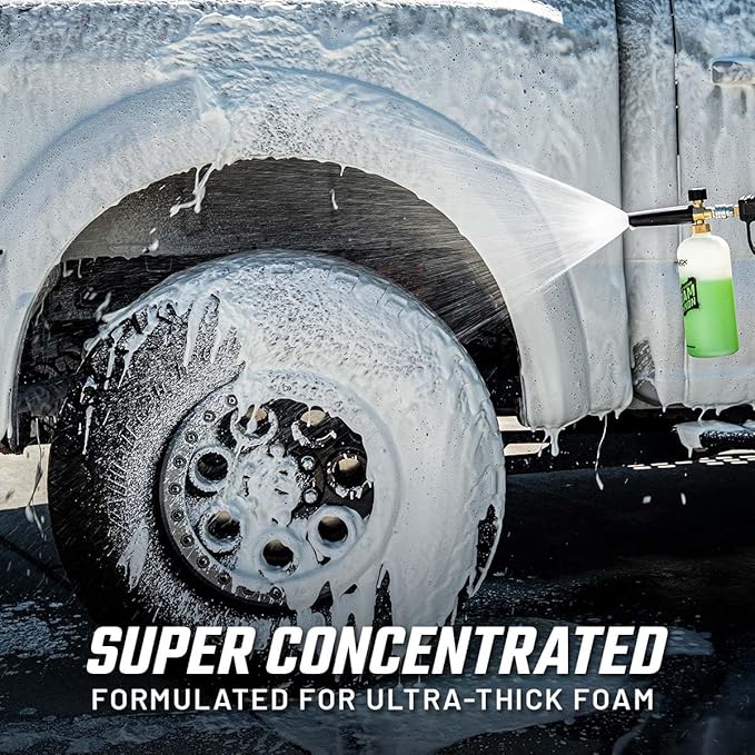 Total Off-Road Wash Super Concentrate – Thick Foaming Car Wash Soap with Hybrid-Ceramic Formula for Dirt Bikes ATV UTV Trucks Jeeps and More – Foam Cannon Ready – 32 oz