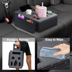 2026 Upgraded Car Cup Holder, 8 in 1 Back Seat Cup Holder for Car, PU Leather Backseat Organizer Car Cupholder Expander Tray for Trucks SUVs RVs Center Console Couch, Holds Drinks Food Phone