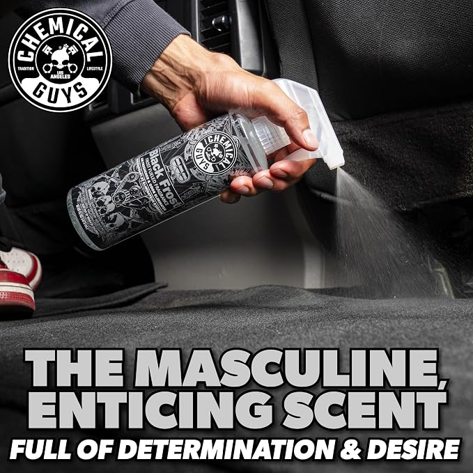 Black Frost Air Premium Car Air Freshener Spray & Odor Eliminator - Crisp Masculine Scent Spray for Trucks, SUVs, RVs, and Motorcycles - Use in Home, Office, or Garage, 16 oz Bottle