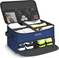 2 Layer Golf Trunk Organizer, Golf Gifts for Men with Separate Ventilated Compartment for 2 Pair Shoes, Waterproof Car Trunk Locker for Balls, Tees, Clothes, Gloves, Gifts for Golfers