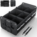Trunk Organizer for SUV – Car Storage Box with Reflective Strips, Collapsible Car Organizer with Large Capacity, Essential Car Accessories for Truck, Van & Sedan, Black, 34.3" x 16.1" x 12.0"