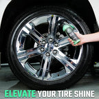 Wet Tire Dressing Spray - Extremely High Shine Tire Dressing for That Wet Look - No Sling, Non-Greasy Silicone Formula with UV Protection - Easy to Apply, Minimal Cure Time - 16 fl oz