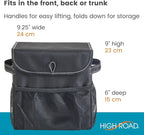 Carganizer Small Car Storage Bin with Lid for Trunk, Front Seat or Backseat | Multipurpose Compact Car Organizer Holds Driving Essentials, Cleaning Supplies, Emergency Items and Pet Needs