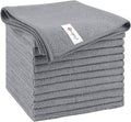 Orighty Microfiber Cleaning Cloth, 12 Pack Microfiber Towels for Cars, Highly Absorbent Car Cleaning Supplies, Lint Free Cloths Clean Rags for Car Care, House, Kitchen, 12x11 inch, Grey