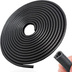 65Ft(20M) Door Edge Guard Black Car Door Edge Guards Door Edge Protector for Cars Rubber Auto Door Trim U Shape Build in Metal Sheet No Need Adhesive Easy to Cut Door Guards for Most Cars