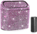 Car Trash Can with Lid, Mini Auto Dustbin Garbage Can, Car Accessories for Interior, Vehicle Can Garbage Bin with 30pcs Trash Bags, Multipurpose Organizers for Home, Office, Cars, SUV, Truck