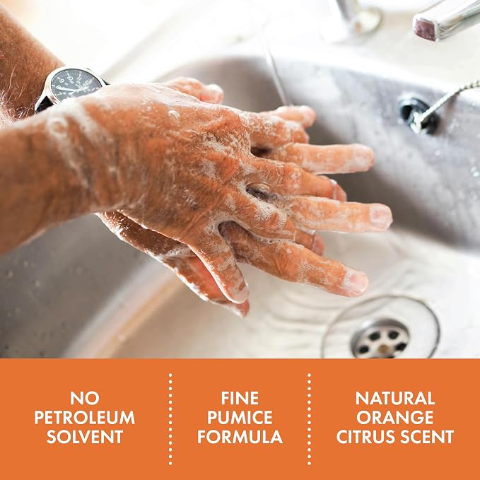 Permatex 25219 Pumice Lotion Hand Cleaners, Citrus, Bottle with Pump, 1 gal, 128 Fl Oz (Pack of 1)