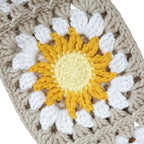 Handmade Crochet White Moon and Sun Car Steering Wheel Covers Universal 14-15 inch for Women and Men (Steer Wheel Cover+ 2 Belt Cover)
