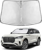 Windshield Sunshade Compatible for Lincoln Aviator 2020-2024 2025 2026, Sun Visor for Front Windshield & Window Sun Shade Cover, UV Heat Blocker & Protector, Car Accessories