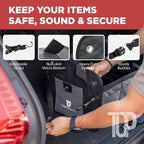 Trunk Organizer For Car, Suv, Truck | Premium Adjustable Multi Compartments Collapsible Car Trunk Organizer With Securing Straps & Non-Slip Bottom (Large Size, Grey)