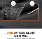 Car Half Cover, Oxford Summer Rainproof Sunshade Cover, All-season Thickened Car Roof Protector, Universal for Sedans (Black)
