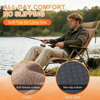 Heated Seat Pad & Cushion with Carbon Nanofiber Heating, NTC Temperature Sensing, 3S Fast Heat, 10-Hour Battery Life, Soft & Anti-Slip, Ideal for Office, Home, Stadium & Outdoor Use