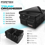 Trunk Organizer For SUV Car Trunk Organizer, Foldable Storage, Car Accessories for Women Men, Collapsible Bag, 600D Oxford, Non Slip Bottom, Straps, Soft Cover (45L)