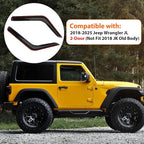 Rain Guards Compatible with 2018-2025 Jeep Wrangler JL 2-Door,Tape-On Side Window Visor Wind Deflector Vent Visors Car Accessories