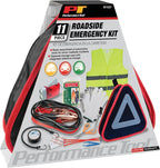 W1557 Roadside Assistance Kit with Jumper Cables, Reflective Triangle, Flashlight, Safety Vest, and More, in Zippered Storage Case