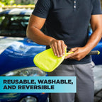 95160 Reach & Clean GlassWindshieldCleaner ToolKit With ExtendableHandle, ReusableQuickChange Microfibers,StorageBag for AutoWindshield,Trucks, SUVs, RVs,Windows (Pack of 4)