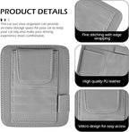 1 PC Car Sun Visor Organizer, Sunglass Holder & Document Storage Pocket Organizer, Car Visor Accessories with Insurance and Registration Card, Universal for Cars, Trucks, SUVs (Gray)