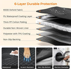 Dog Car Seat Cover for Tesla Model Y & Juniper (2025+) with Door Protectors, Waterproof Seat Cover Hammock 600D Heavy Duty Scratch Proof Nonslip Durable Soft Back Seat Covers