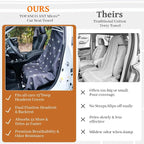 Car Seat Cover Towel for Front Seats Non-Slip with Headrest Pocket & Strap | Universal Fit for Cars Truck SUV|Car Seat Hoodie & Phocho Perfect After Gym Workout, Beach,Yoga and Running|Anti-dog Scratch