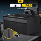 Car Trunk Organizer - 50L Collapsible Trunk Organizer, Sturdy Car Storage for SUV Auto Truck Van with Non Slip Bottom (Black)
