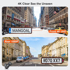 Front 4K & Rear 1080P Dash Cam Custom for Volvo XC40 2019-2022 (Model A) | T4 T5 etc, UHD 2160P Video,WiFi & App,Integrated OEM Look,Easy to Install,G-Sensor,128GB Card