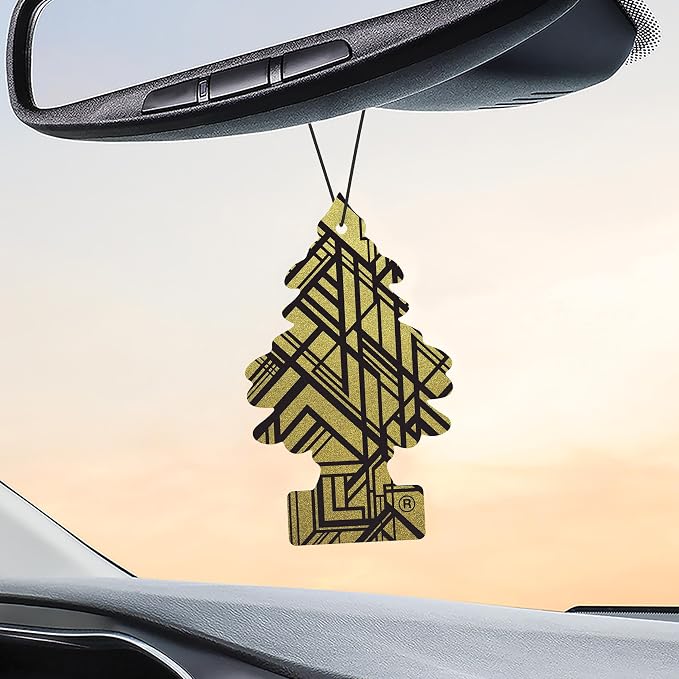 Car Air Freshener | Hanging Tree Provides Long Lasting Scent for Auto and Home | 24 Air Fresheners |Gold