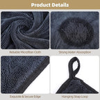 Shiny Wipes Shower Cleaning Cloth - 5 Pack 16 x 24 inch Ultra Absorbent Car Drying Towel, Shiny Wipes Drying Towel Microfiber Cleaning Cloth for Car, Bath & Househood