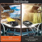 2026 New Upgraded Car Heater, 12V Portable Heating & Cooling fan for Vehicle, Plug in Car Heaters That Plugs into Cigarette Lighter, 200 Windshield Defroster and Window Defogger for All 12 Volt Cars