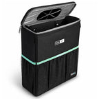 RoadBin™ Car Trash Can – Slim 4" 2.5 Gallon Space-Saving Design, Stays Upright, Leakproof & Odor-Proof Car Garbage Can for Clean, Clutter-Free Cars, Trucks & SUVs