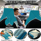 2 Pack Car Towels Seat Cover with Storage Bag, Multifunctional Microfiber Towel for Gym Outdoor Sport Running,Picnic, Beach, Pet Dog Travel,Fits Car SUV Truck (Snow Moutain)