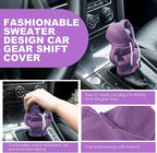 Gear Shift Hoodie, Universal Car Shift Knob Cover, Mini Hoodie for Shifter, Automotive Interior Cute Gadgets Car Accessories and Decorations Purple