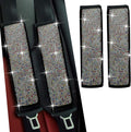 JDDRY Car Seat Belt Covers,Universal Car Seat Belt Pads,Seat Belt Strap Cover Shoulder Pad,Bling Seat Belt Cover(Multi-Color,2PC)