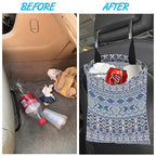 Car Trash Bag Hanging Sprites Tribal Motifs Car Trash Can Waterproof Garbage Bag Hanging for Car Back Seat with Adjustable Straps and Drawstring for Car Accessories Vehicle Travelling