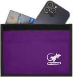 Faraday Bag for Phones, Key Fobs & RFID Cards – Shielding Privacy Pouch for Personal Device Storage, Travel-Friendly RFID Blocking Sleeve Accessory - PURPLE