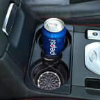 Car Cup Coaster Universal Non-Slip Cup Holders Bling Crystal Rhinestone Car Interior Accessories 2 Pack Black Flower