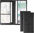 2Pack Car Registration and Insurance Holder,Car Document Holder for Cards License with Magnetic Shut,Vehicle Glove Box Car Organizer for Documents, Cards, License(Embossed leather Black)